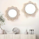 Зеркало макраме mandala small white