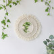 Зеркало макраме круглое small white