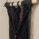 Макраме панно Boho black long