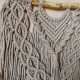 Макраме панно medium mandala beige
