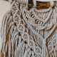 Макраме панно small mandala beige