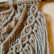 Макраме панно small mandala beige
