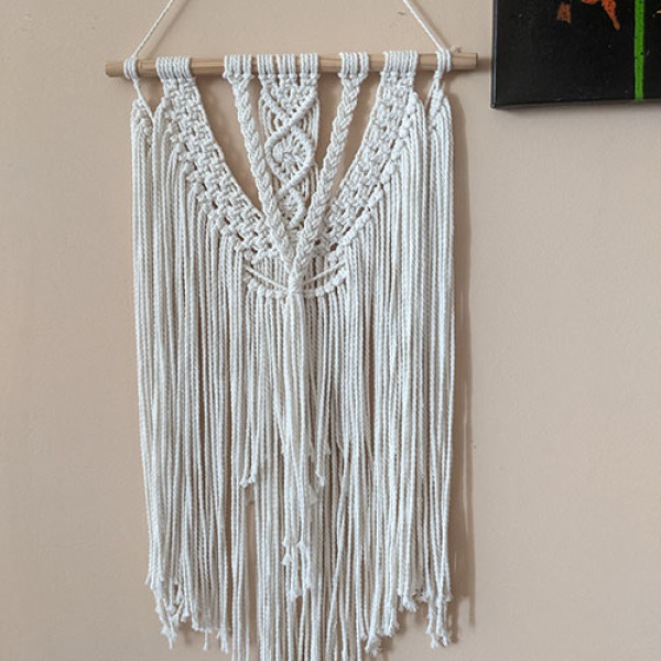 Макраме панно Ropes ivory