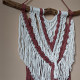 Панно макраме medium ivory/terracotta