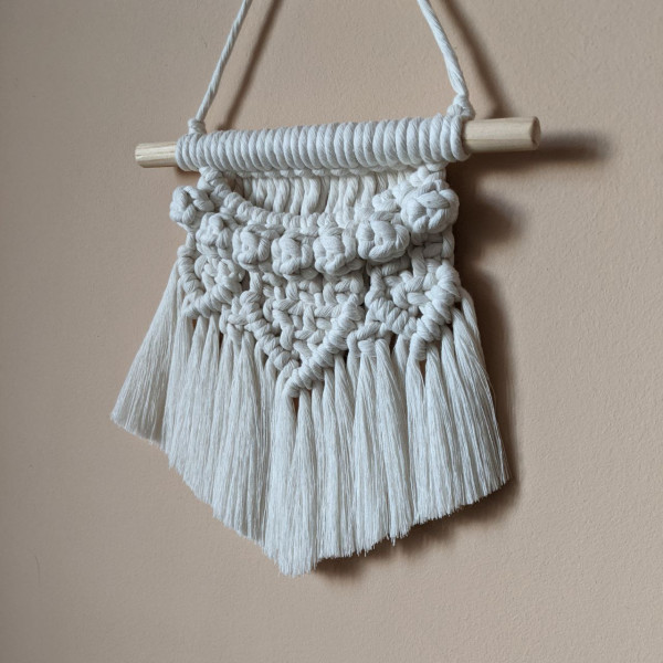 Макраме панно small ivory